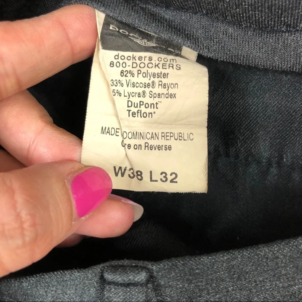 Dockers Stain Defender Dark Gray Slacks